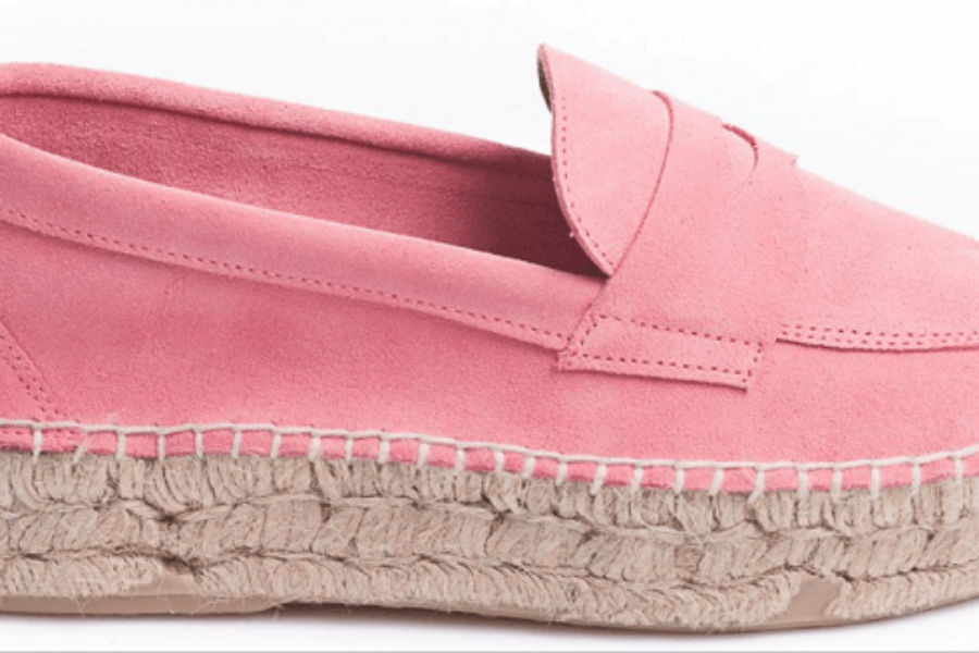 Pink Suede Moccasin by Abarca Shoes
