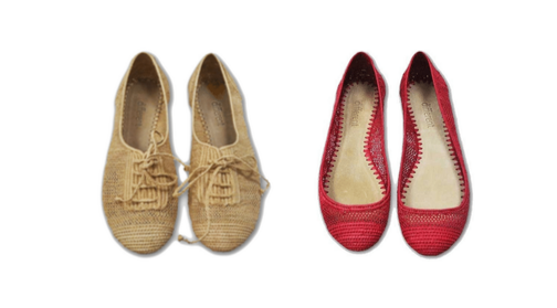 raffia ballerinas